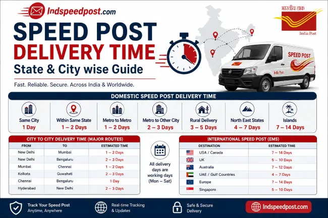 Speed Post Delivery Time
